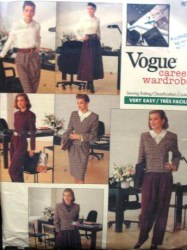 2329 VOGUE 2 BREASTED JACKET, BLOUSE, BOTTOMS PATTERN 6-22 3 SIZES